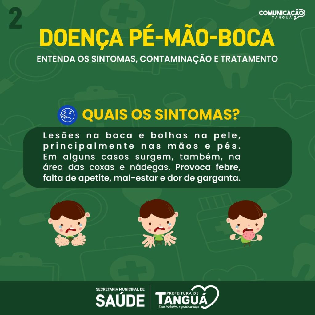 Papai e mamãe, fiquem atentos à doença do Pé/Mão/Boca – Prefeitura de ...